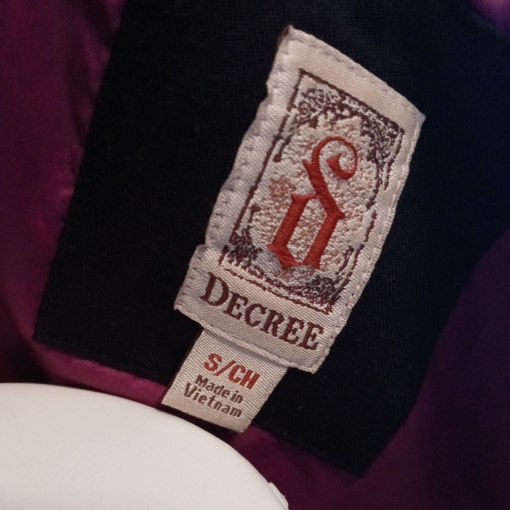 Decree black button jacket - Picture 3 of 4